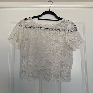 Lush scalloped lace top